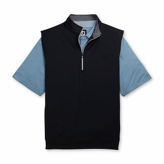 Men's Footjoy Golf Vest Black NZ-582488